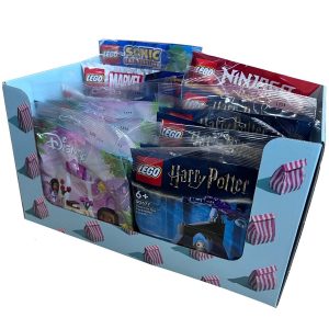 LEGO DISPLAY 30 SOBRES MIX (6.DISNEY-6.NINJAGO-6.SONIC-6.HARRY POTTER-6.MARVEL)