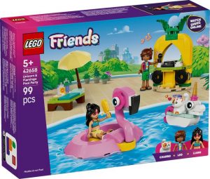 LEGO FRIENDS - FIESTA EN LA PISCINA CON FLAMENCO Y UNICORNIO