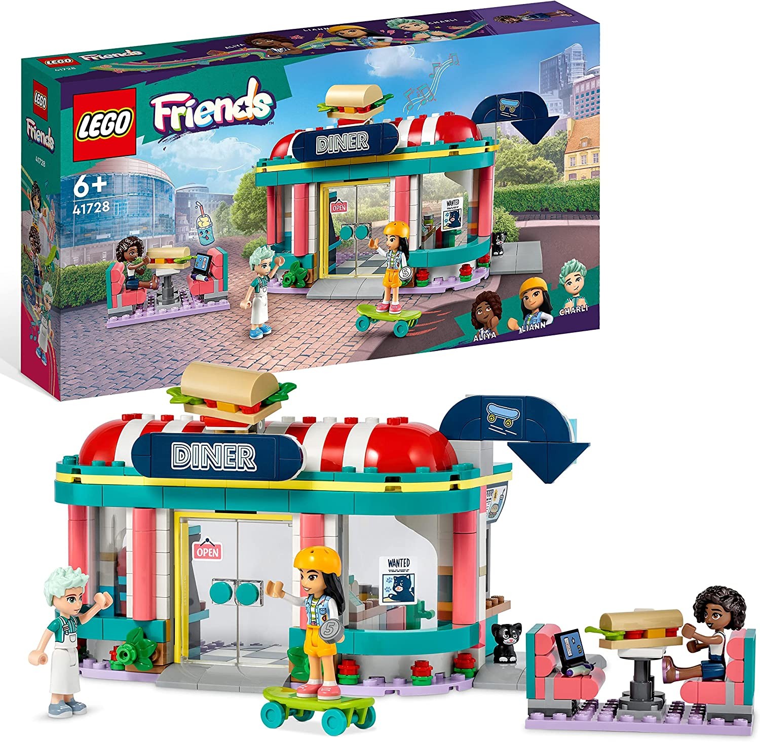 lego-friends-restaurante-clasico-de-heartlike LEGO FRIENDS RESTAURANTE CLASICO DE HEARTLIKE - Imagen 1