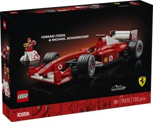 LEGO ICONS FERRARI F2004 Y MICHAEL SCHUMACHER