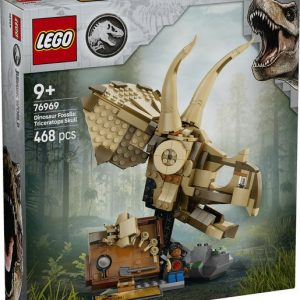 LEGO JURASSIC WORLD FÓSILES DE DINOSAURIO: CRÁNEO TRICERATOPS