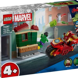 LEGO MARVEL - IRON MAN CON MOTO HULK