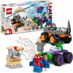 LEGO MARVEL SPIDEY CAMIONES DE COMBATE DE HULK Y RHINO