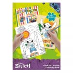 LIBRO DE COLOREAR + PEGATINAS DISNEY LILO & STITCH