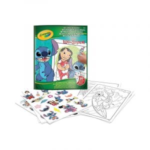 LIBRO PARA COLOREAR + STICKERS LILO & STITCH