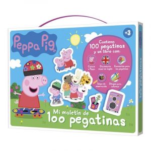 MALETIN 100 PEGATINAS PEPPA PIG LUDUM