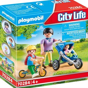 MAMA CON NIÑOS PLAYMOBIL