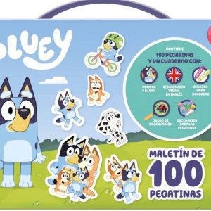 MI MALETIN DE 100 PEGATINAS BLUEY
