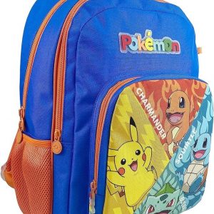 MOCHILA ESCOLAR POKEMON KANTO STARTERS
