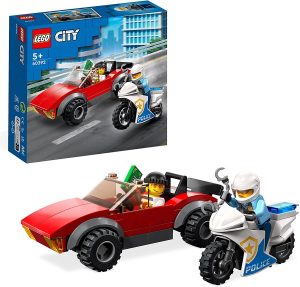 LEGO CITY MOTO DE POLICIA Y COCHE A LA FUGA