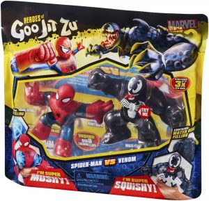 PACK 2 HÉROES MARVEL GOO JIT ZU - SPIDERMAN VS VENOM
