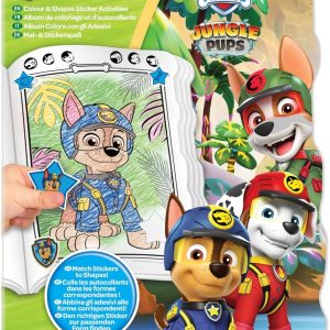 LIBRO PARA COLOREAR + STICKERS PAW PATROL