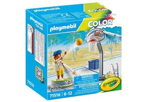 PLAYMOBIL COLOR SKATER CON BALONCESTO