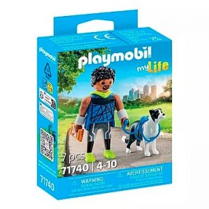 PLAYMOBIL - CORREDOR CON BORDER COLLIE