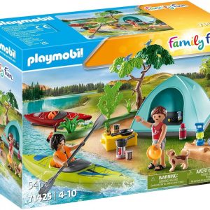 CAMPING CON HOGUERA PLAYMOBIL