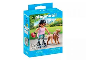 PLAYMOBIL - PATINADORA CON RETRIEVER