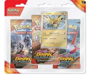 POKEMON COLECCION SV8 - PACK BLISTER 3 BOOSTER CHISPAS FULGURANTES