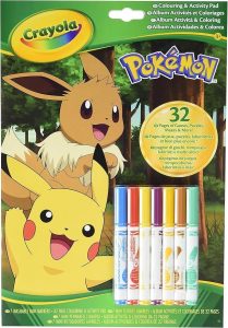 LIBRO ACTIVIDADES POKEMON + 7 ROTULADORES