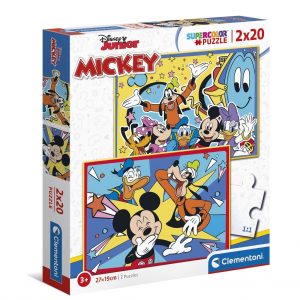 PUZZLE 2X20 PZAS SUPER COLOR MICKEY
