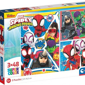 PUZZLE 3x48 PZAS SPIDEY Y SUS AMIGOS