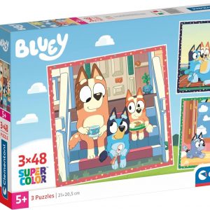 PUZZLE 3X48 PZAS SQUARE BLUEY
