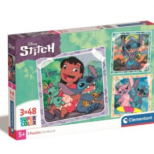 PUZZLE 3X48 PZAS SQUARE STITCH DISNEY