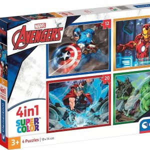 PUZZLE 4 IN 1 VENGADORES MARVEL