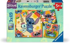 PUZZLE DISNEY STITCH 3 X 49 PIEZAS