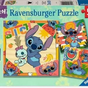 PUZZLE DISNEY STITCH 3 X 49 PIEZAS