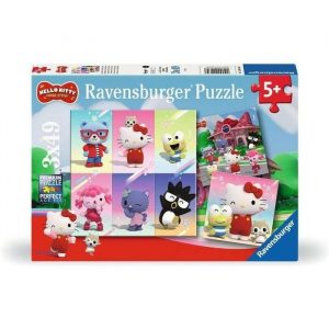 PUZZLE HELLO KITTY SUPER STYLE 3 X 49 PIEZAS