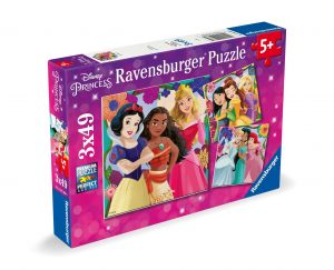 PUZZLE PRINCESAS DISNEY 3 X 49 PIEZAS