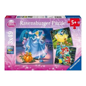 PUZZLE PRINCESAS DISNEY A 3 X 49 PIEZAS