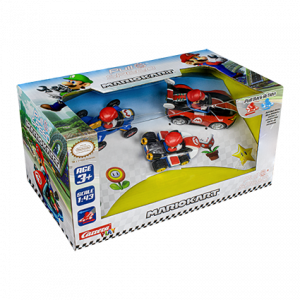 PACK 3 COCHES PULL & BACK MARIO KART 1:43