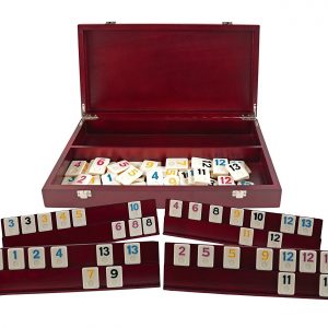 RUMMY PROFESIONAL 6 JUGADORES (ESTUCHE DE MADERA)