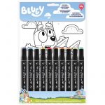 SET COLOREA CON NUMEROS BLUEY 10 ROTULADORES DE ALCOHOL
