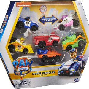 SET DE VEHICULOS METAL PAW PATROL THE MOVIE