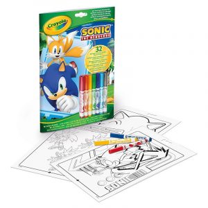 LIBRO DE ACTIVIDADES Y COLOREAR 7 ROTULADORES SONIC