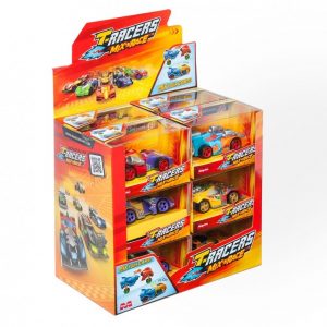 T-RACERS DISPLAY ONE PACK WINDOW BOX