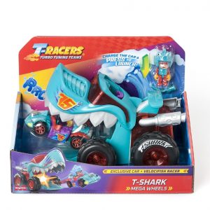 T-RACERS MEGA WHEELS T-SHARK & T-REX