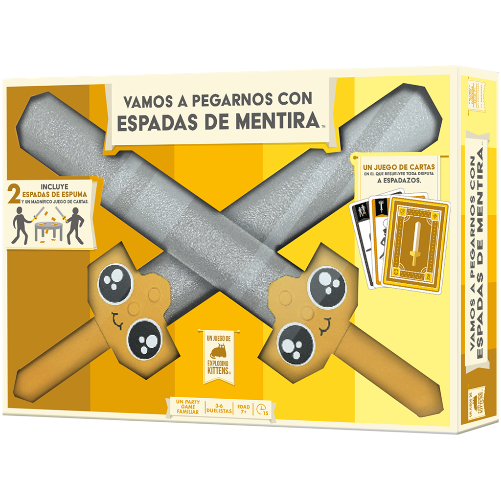 VAMOS A PEGARNOS CON ESPADAS DE MENTIRA