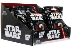 DISPLAY 24 SOBRES FIGURAS METAL STAR WARS - 4 CM SURTIDO