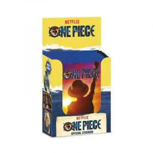 ONE PIECE - DISPLAY 30 STICKERS CARDS SOBRE 5 STICKERS NETFLIX